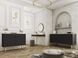 Туалетний столик ORO MDF ORO_MDF_T102_CZARNY_ZLOTY фото 3