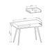 Туалетний столик ORO MDF ORO_MDF_T102_CZARNY_ZLOTY фото 4