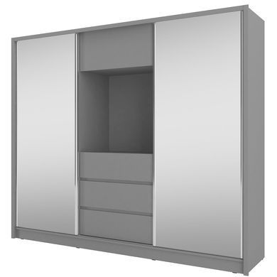 PIASKI MEBLI Україна - Шафа TV з дзеркалом та шухлядами 250 Білий Meble Piaski Meble Piaski 6