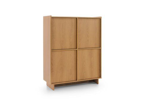 Комод высокий четырехдверный YASUMI KW98 Дуб карамельный YASUMI_KW98_DAB_KARMELOWY фото