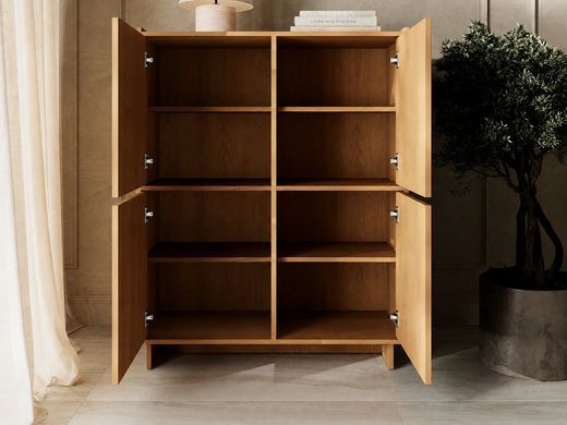 Комод высокий четырехдверный YASUMI KW98 Дуб карамельный YASUMI_KW98_DAB_KARMELOWY фото