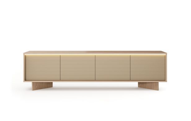 Тумба під ТВ чотиридверна з підсвіткою SEMI 204 капучино SEMI_E фото