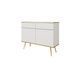 Комод дводверний ORO MDF ORO_MDF_KSZ107_BIALY_ZLOTY фото 1