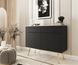 Комод дводверний ORO MDF ORO_MDF_KSZ107_CZARNY_ZLOTY фото 2