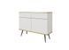 Комод дводверний ORO MDF ORO_MDF_KSZ107_BIALY_CZARNY фото 1