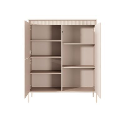 Комод високий на ніжках з 3 дверима SENSO (бежевий) SENSO_Komoda 3D_BEZ фото