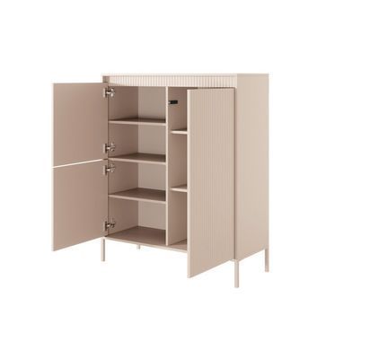 Комод високий на ніжках з 3 дверима SENSO (бежевий) SENSO_Komoda 3D_BEZ фото