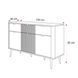 Комод тридверний з шухлядами MARLY KSZ-130 MARLY_REGAL_10_KASHMIR_SZARY_KAMIEN фото 8