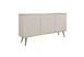 Комод тридверний ORO MDF ORO_MDF_K160_BEZOWY_CZARNY фото 1