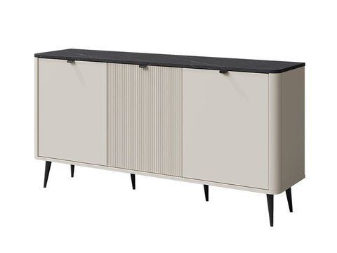 Комод тридверний MARLY K-160 кашемір/сірий камінь MARLY_REGAL_8_KASHMIR_SZARY_KAMIEN фото