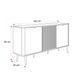 Комод зі скляною дверкою MARLY K-160 MARLY_REGAL_7_KASHMIR_SZARY_KAMIEN фото 9