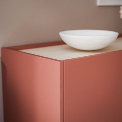 Комод тридверний у вітальню широкий COLOR K144 (червоний) COLOR_K144_CERAMIC_RED фото