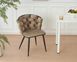 Стілець обідній велюровий LUXE 47 LUXE-KR47-CAPPUCCINO_CZARNY фото 5