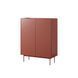 Комод дводверний у вітальню високий COLOR K97 COLOR_K97_CERAMIC_RED фото 1