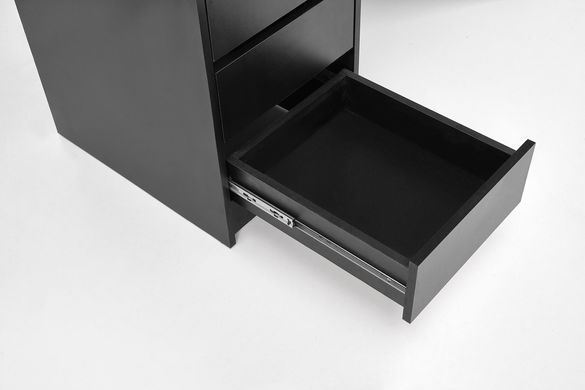 Туалетный стол з 5 ящиками, зеркалом и освещением 10607 Черный 10607 фото